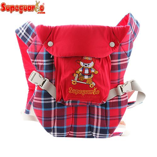 Địu mềm cho em bé 2 trong 1 supeguardo có đỡ cổ