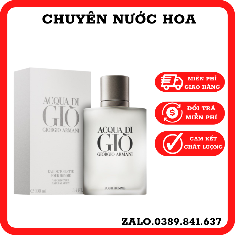 Nước Hoa Acqua Di Giò Pour Homme For Men 100Ml