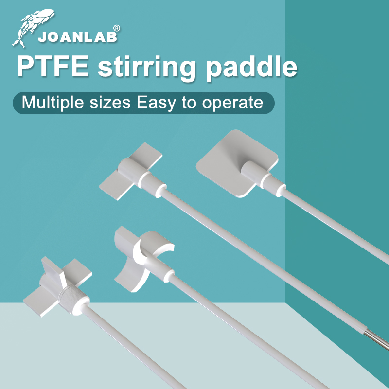 JOANLAB PTFE Thanh khuấy 350mm Lưỡi khuấy Cánh khuấy Vật tư phòng thí nghiệm cho máy trộn trên cao