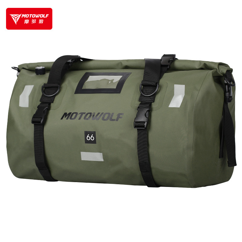 Túi trống chống nước du lịch phản quang thể thao motowolf mdl0717 size 40l/60l xin chào