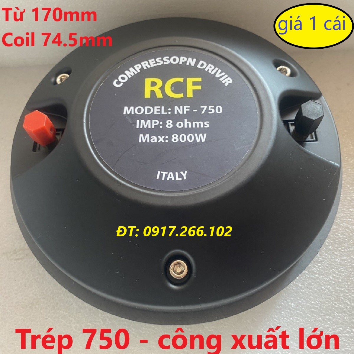 Loa tép 750 rcf côn dẹt , từ 170 | treble 750 | loa rời | củ treb 750 - 1 cái treble 750