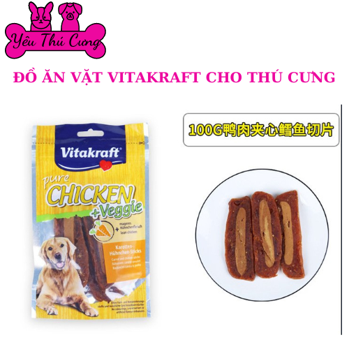 ĐỒ ĂN VẶT VITAKRAFT 100GR CHO THÚ CƯNG-YÊU THÚ CƯNG SHOP