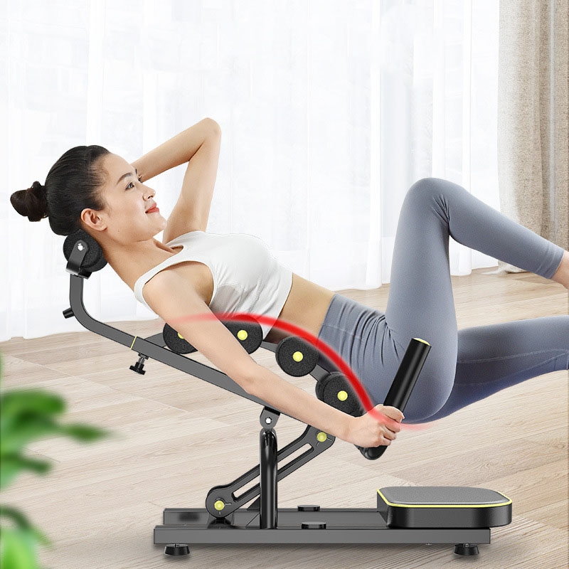 Ghế tập yoga, gym chuyên dụng - Ghế tập đa năng có cầu đỡ, Chair yoga khung thép chịu tải lớn hỗ trợ nhiều bài tập BM223