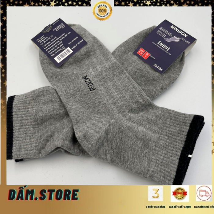 Combo 10 đôi tất nam vớ nam Minison chống hôi chân hàng xuất khẩu nhật bản
