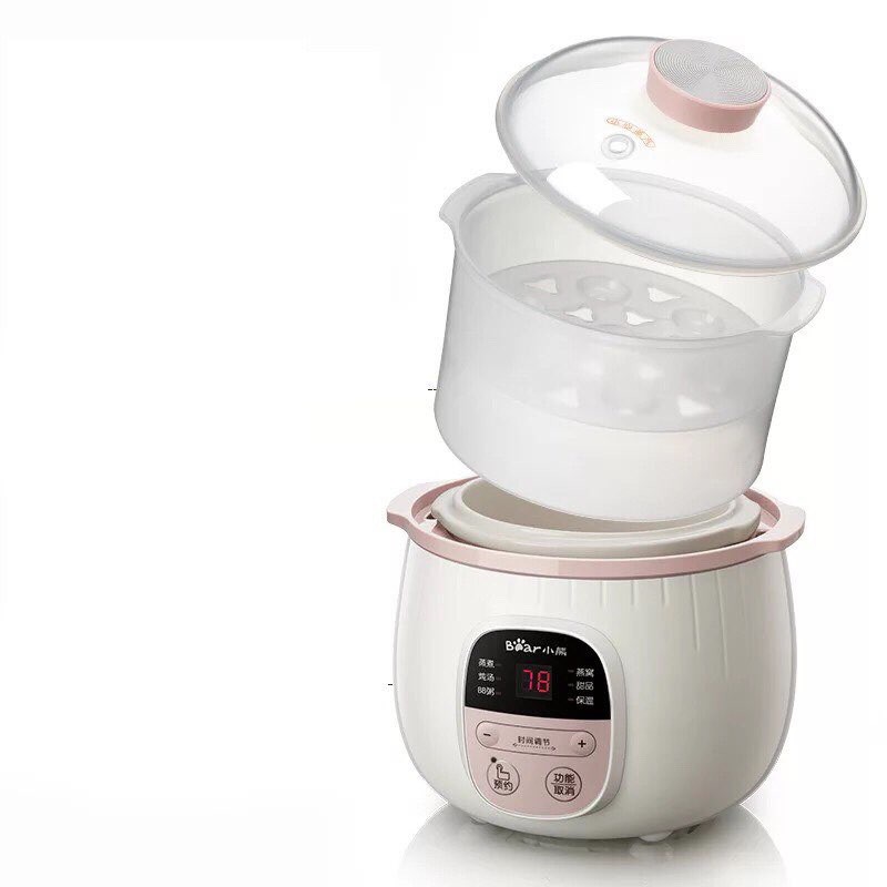 Nồi nấu cháo chậm bear 08l cho bé ăn dặm