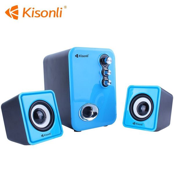 LOA VI TÍNH 2.1 CAO CẤP KISONLI U2100 ÂM THANH CỰC HAY CỔNG USB LOA MÁY TÍNH LAPTOP BÁN CHẠY