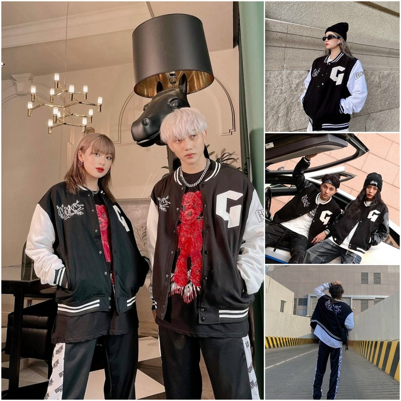 Áo Khoác Dù G Bomber Bóng Chày Nam Nữ Rẻ Đẹp 💖FREESHIP💖Áo Khoác Gió Cặp Đôi Couple Bomber Jacket ( Video Ảnh Thật)