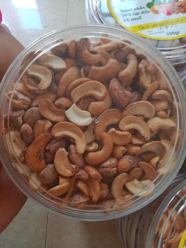 1kg hạt điều rang muối bình phước vỡ loại a