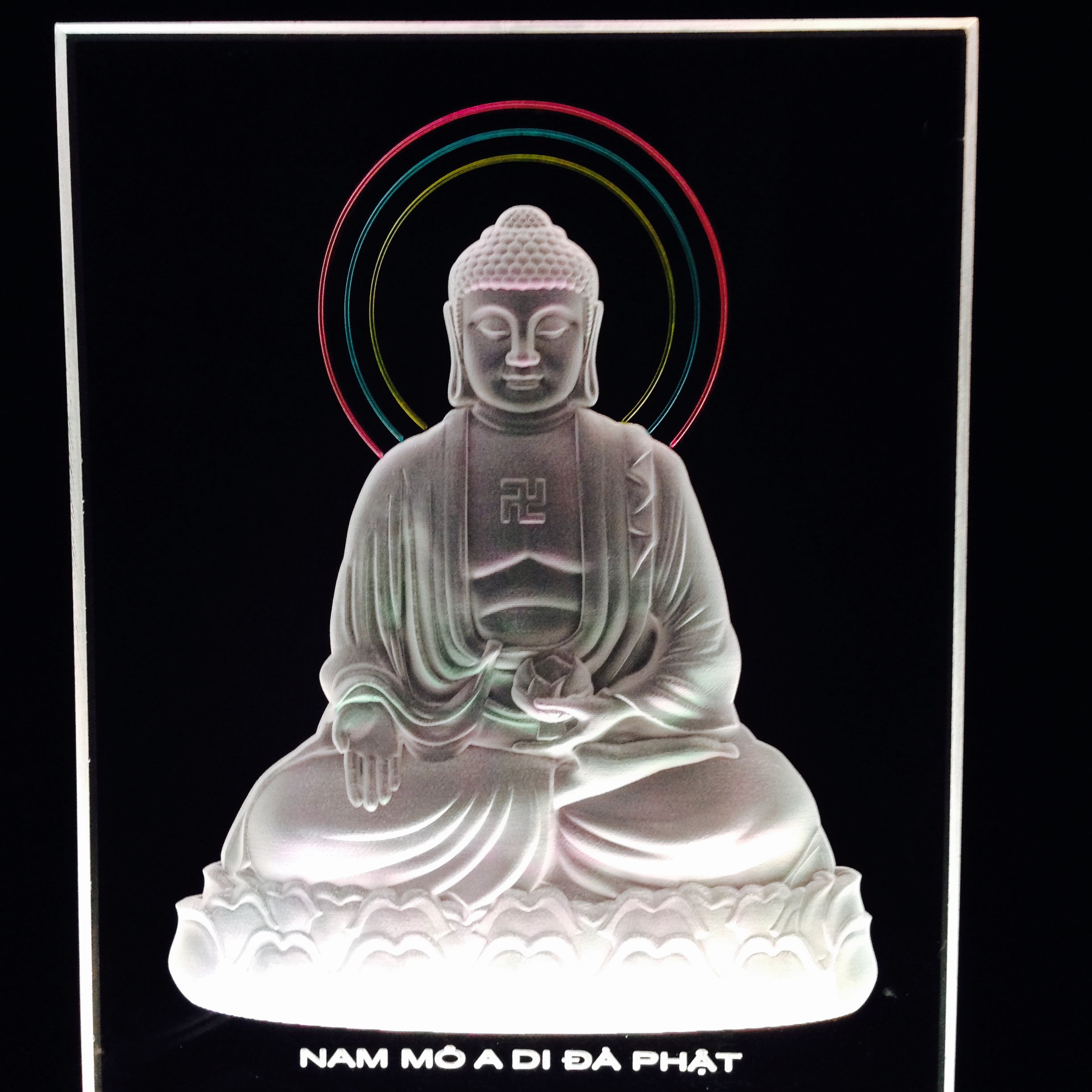 Tranh điện : a di đà ngồi
