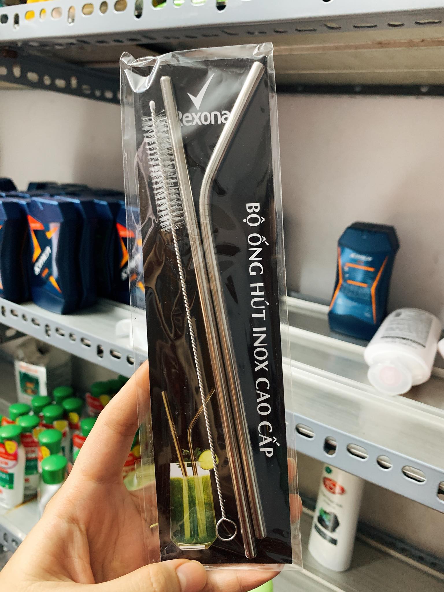 Ống hút inox 304 có kèm cọ rửa