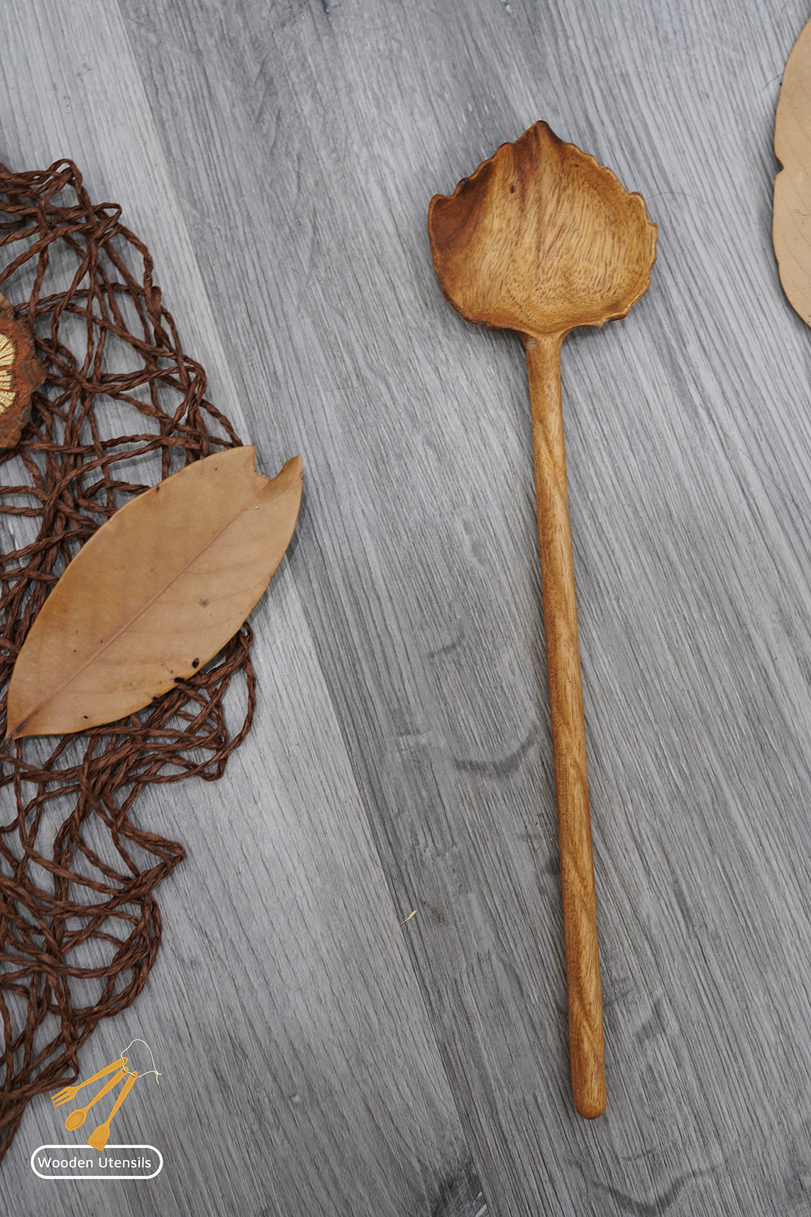 Thìa gỗ lá cán dài | Muỗng Gỗ Tự Nhiên | Thìa trộn salad | Thìa gỗ handmade | Thìa gỗ decor | Thìa gỗ tự nhiên | Thìa gỗ cafe