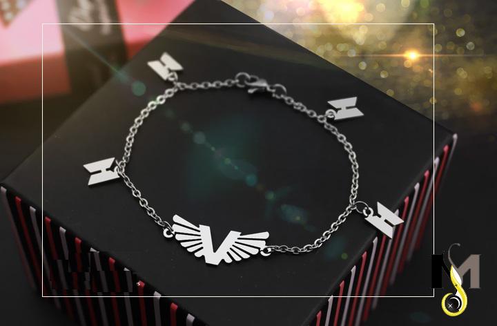 Lắc tay Inox nữ V Kim Tae Hyung - Thành viên nhóm nhạc thần tượng BTS Hàn Quốc