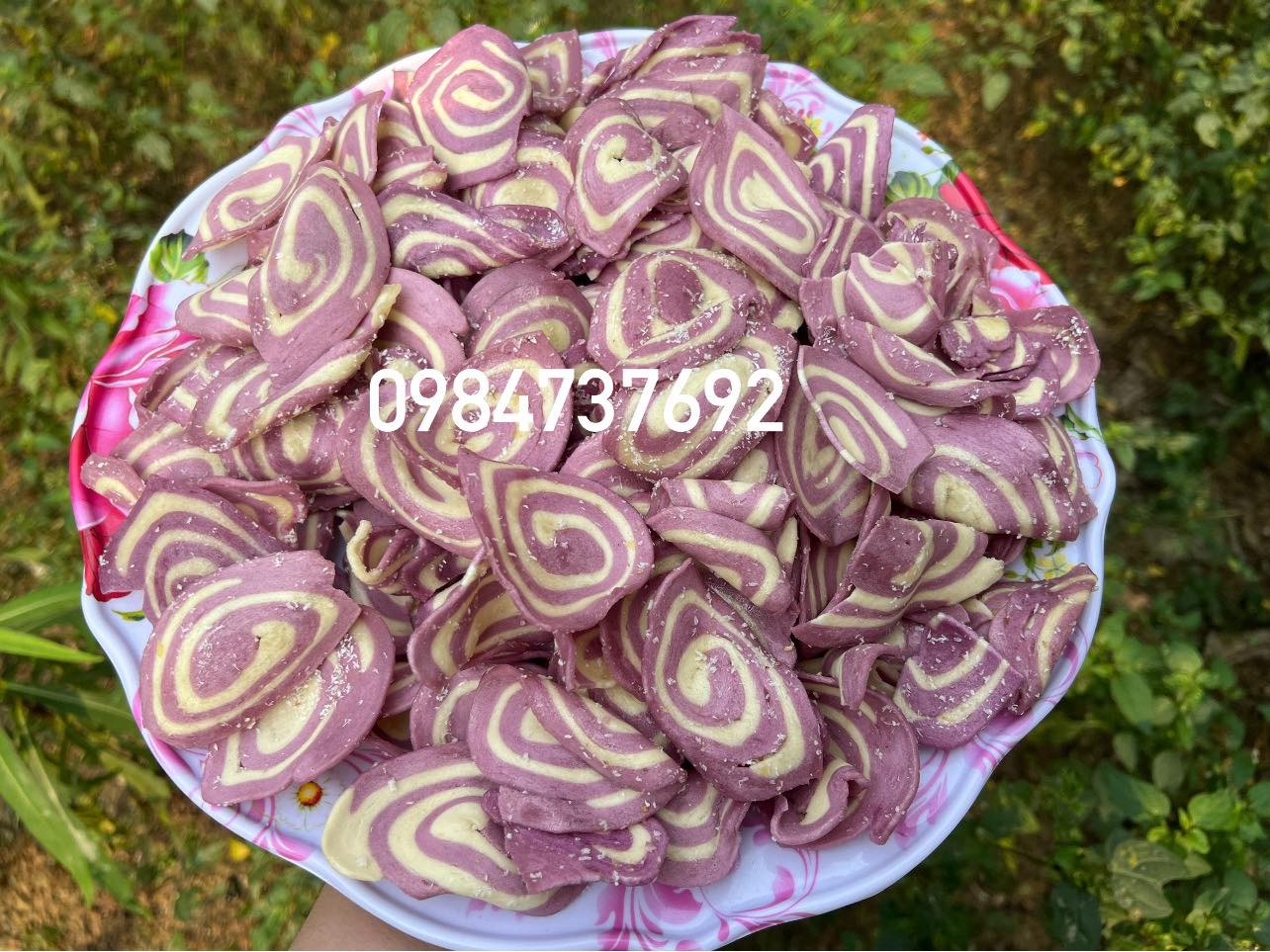500gr bánh tai heo vị khoai môn dừa thơm ngon