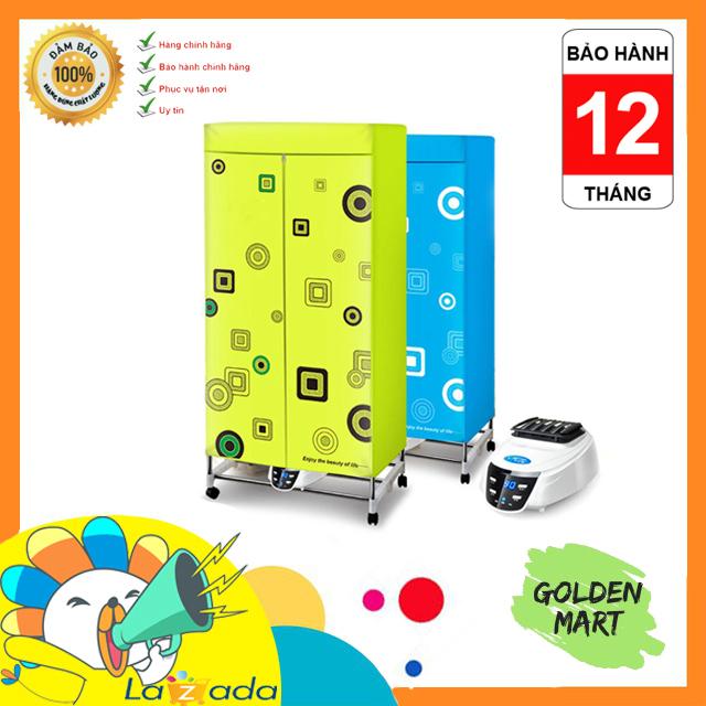 Tủ sấy quần áo 2 tầng, khung inox (nhập khẩu Hàn Quốc) - có điều khiển từ xa - Thiết kế cao cấp - Sử dụng hiệu quả - Bảo hành 12 tháng