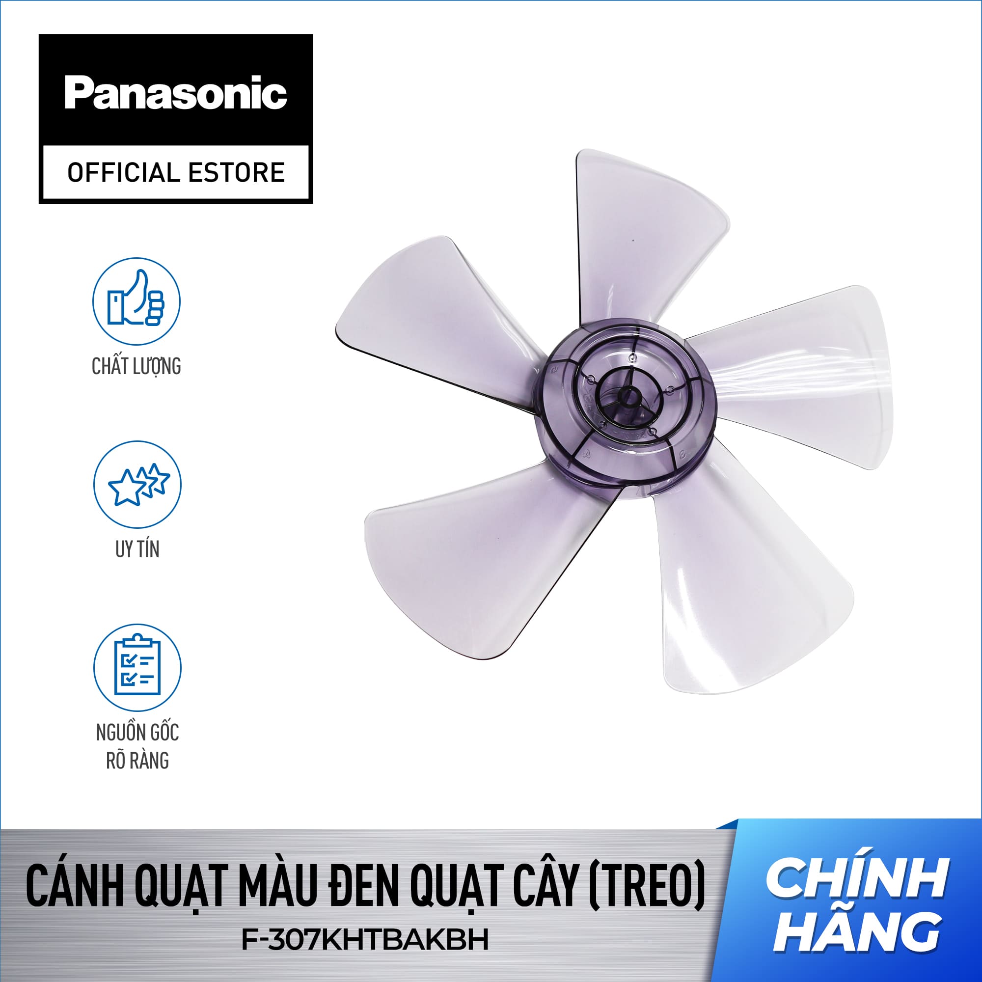 Cánh quạt Quạt cây (treo) Panasonic Model F-307KH (màu đen)- Cánh quạt Panasonic F-307
