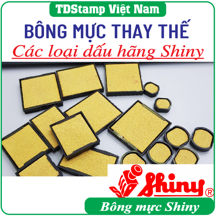 Bông mực thay thế các loại dấu hãng SHINY