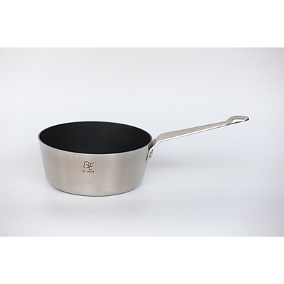 Chảo sâu inox chống dính behome 3 lớp 24x10cm-304