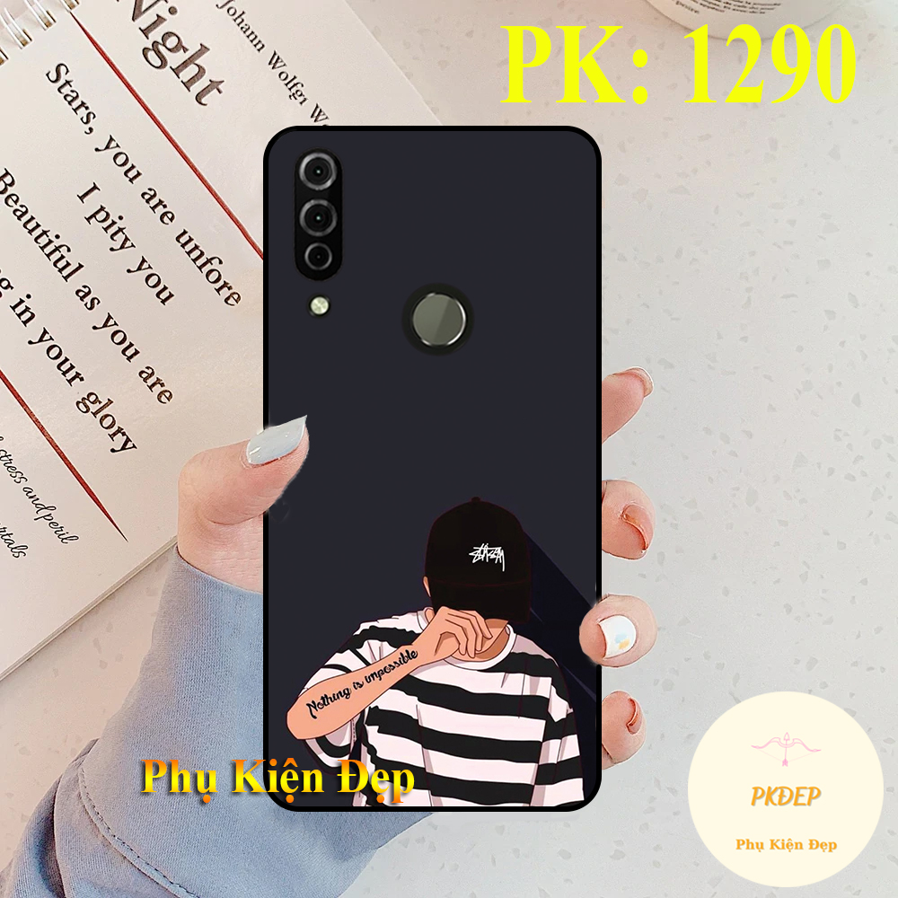 [HCM]Ốp lưng Vsmart Joy 3 dẻo đen in hình couple siêu dễ thương