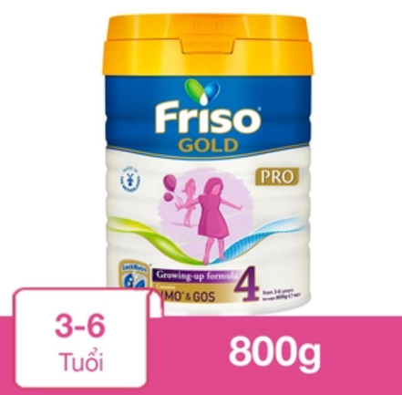Sữa bột Friso Gold pro số 4 800g (3 - 6 tuổi)