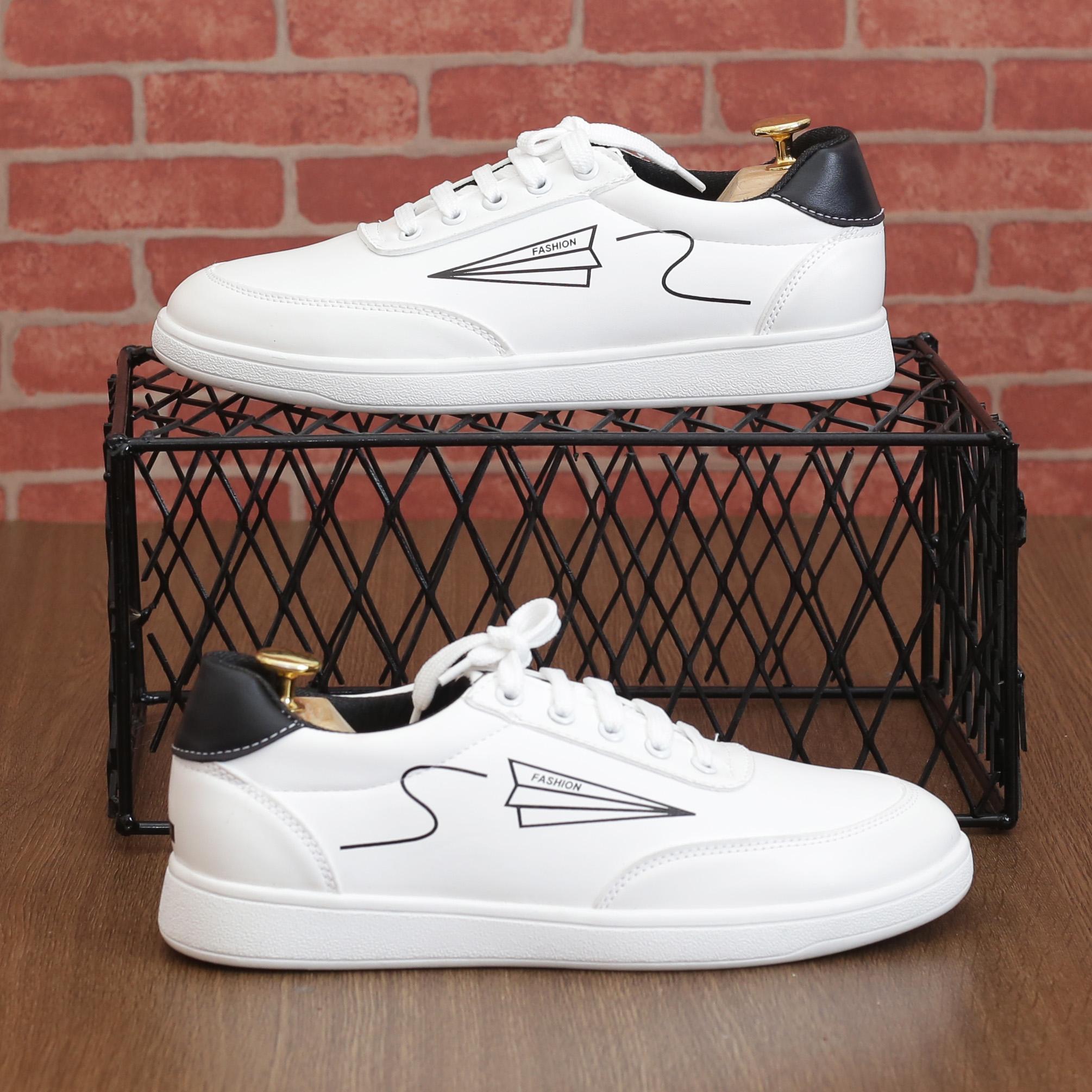 Giày sneaker nam, Giày thể thao nam, Giày sneaker phong cách thời trang Hàn Quốc mã M8 trắng.Flash sale.