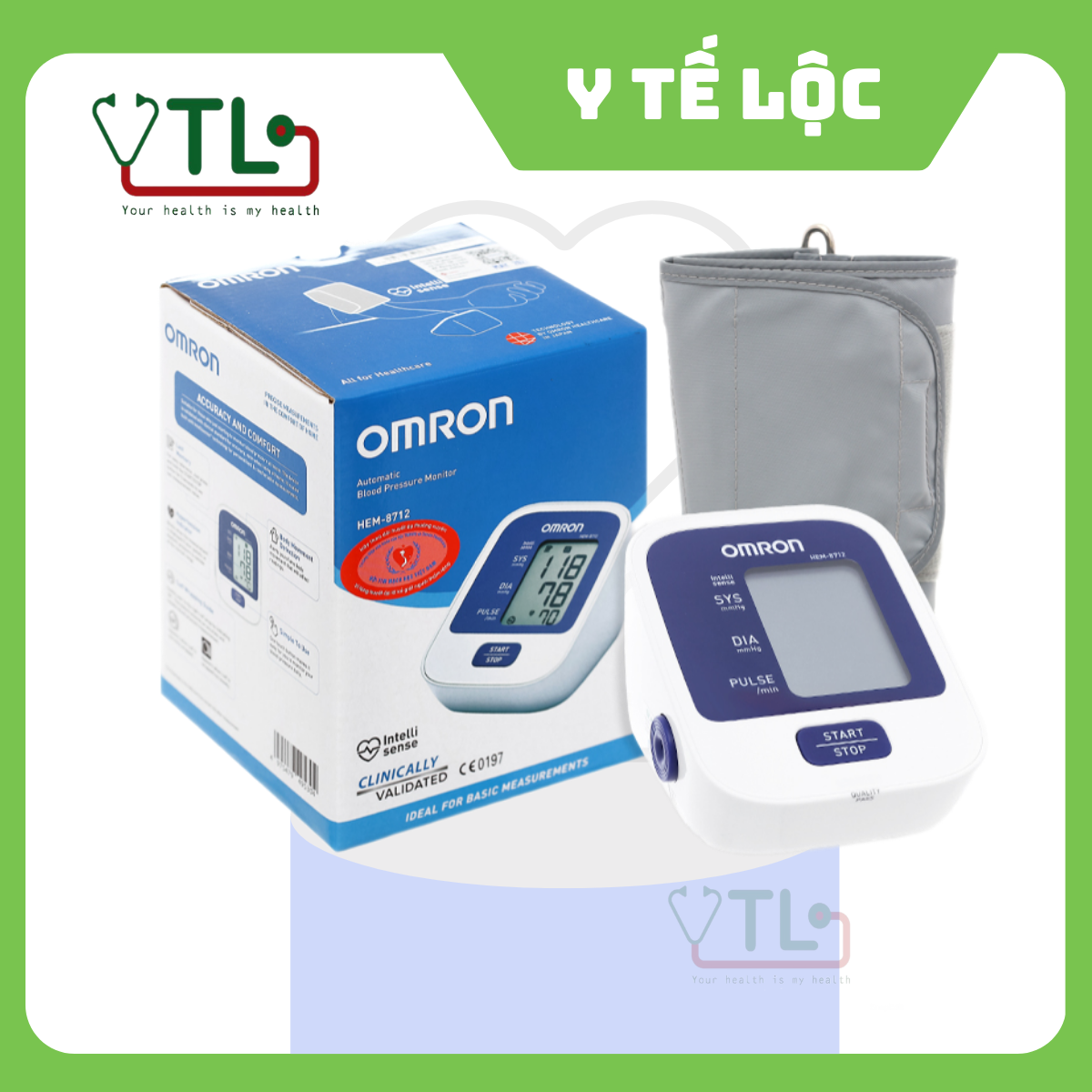 Máy đo huyết áp bắp tay omron hem - 8712 phân phối bởi yteloc