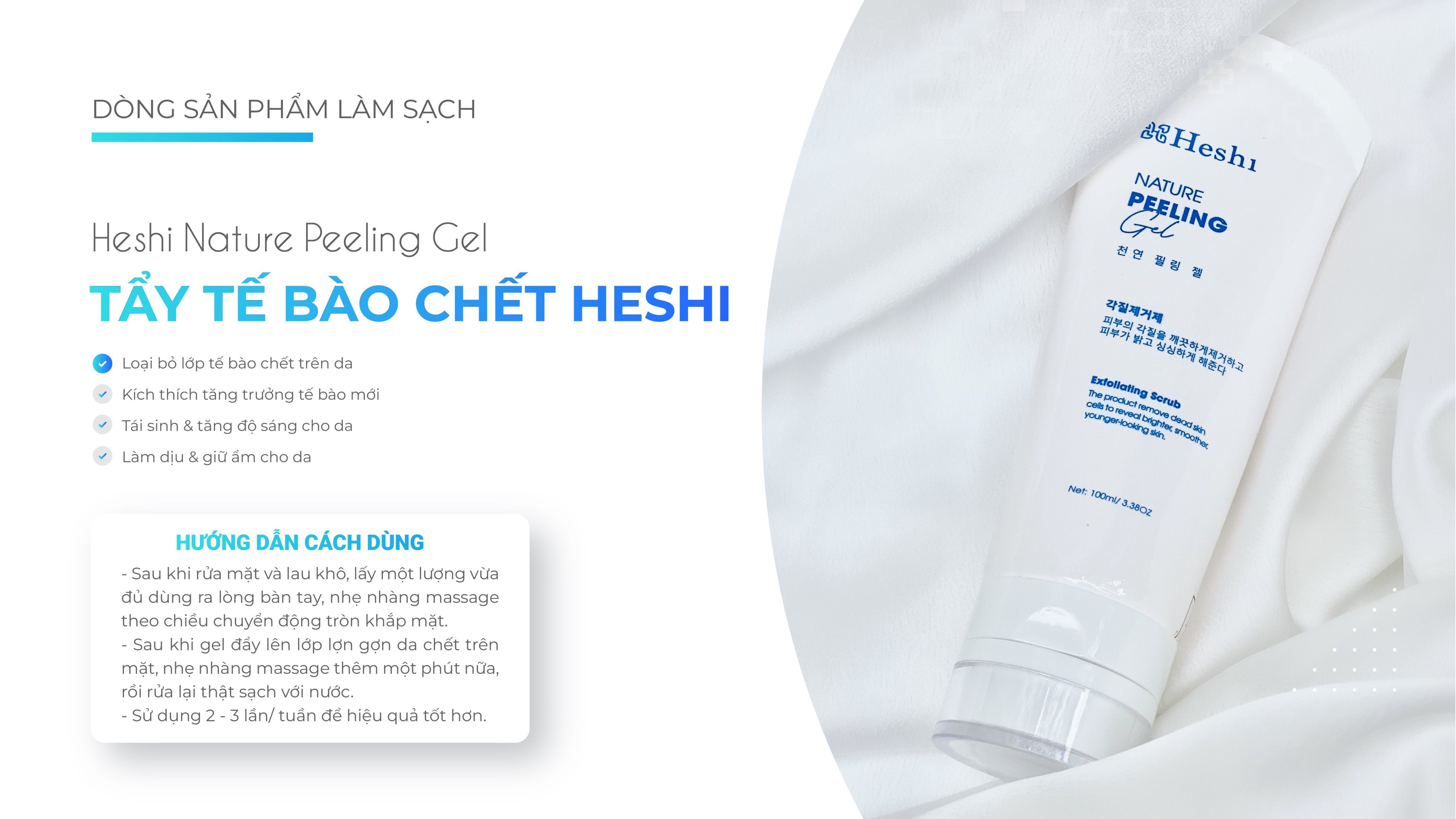 Tẩy Tế Bào Chết Heshi Nature Peeling Gel