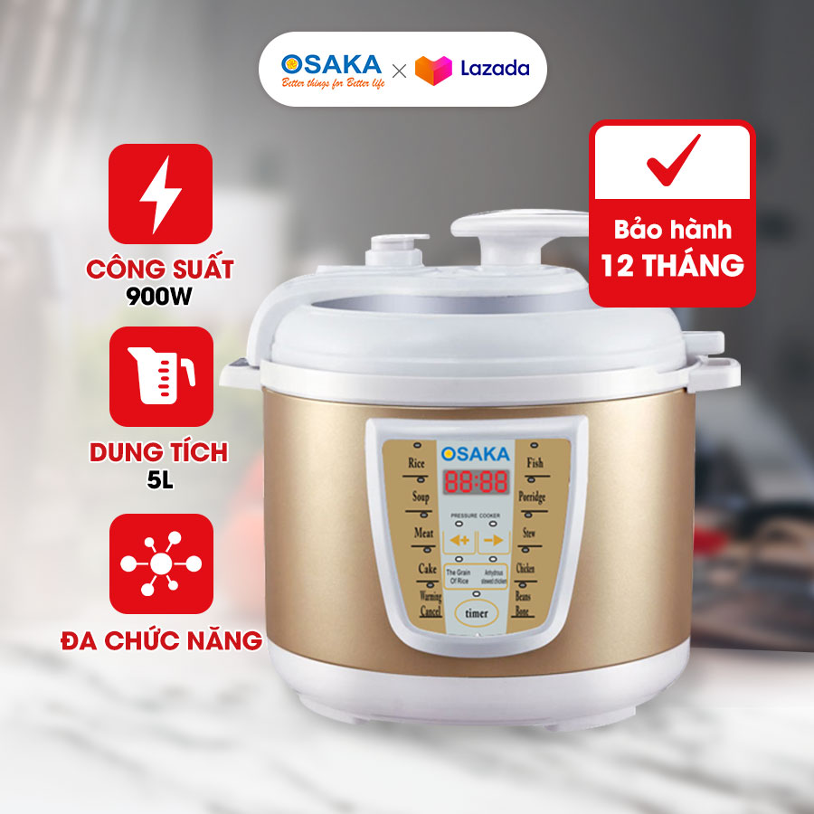 Nồi áp suất điện tử 5.0 lít osaka ipd05ge