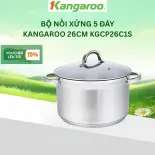 [Voucher 15%] Nồi luộc gà inox cao cấp 5 lớp Kangaroo KGCP26C1