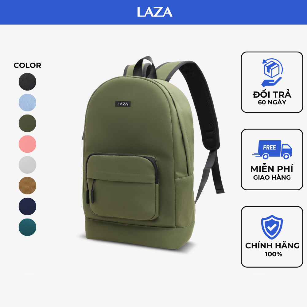 Balo canvas trượt nước nam nữ thời trang LAZA 579 chính hãng phân phối