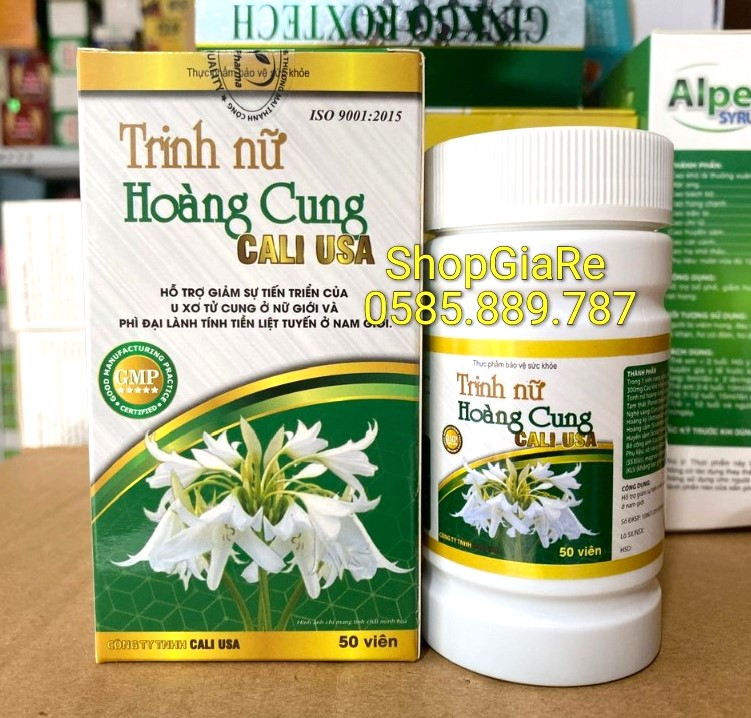 Trinh Nữ Hoàng Cung Cali USA Tam thất nghệ vàng hoàng kỳ giảm u xơ tử cung, u nang buồng trứng, u xơ tuyến tiền liệt oi