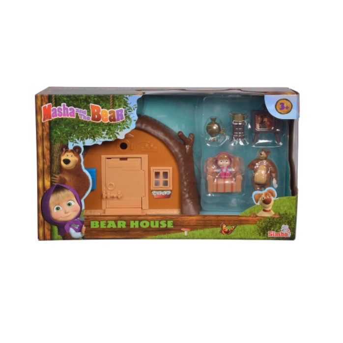 Đồ chơi ngôi nhà gấu masha and the bear masha playset "bear's house"