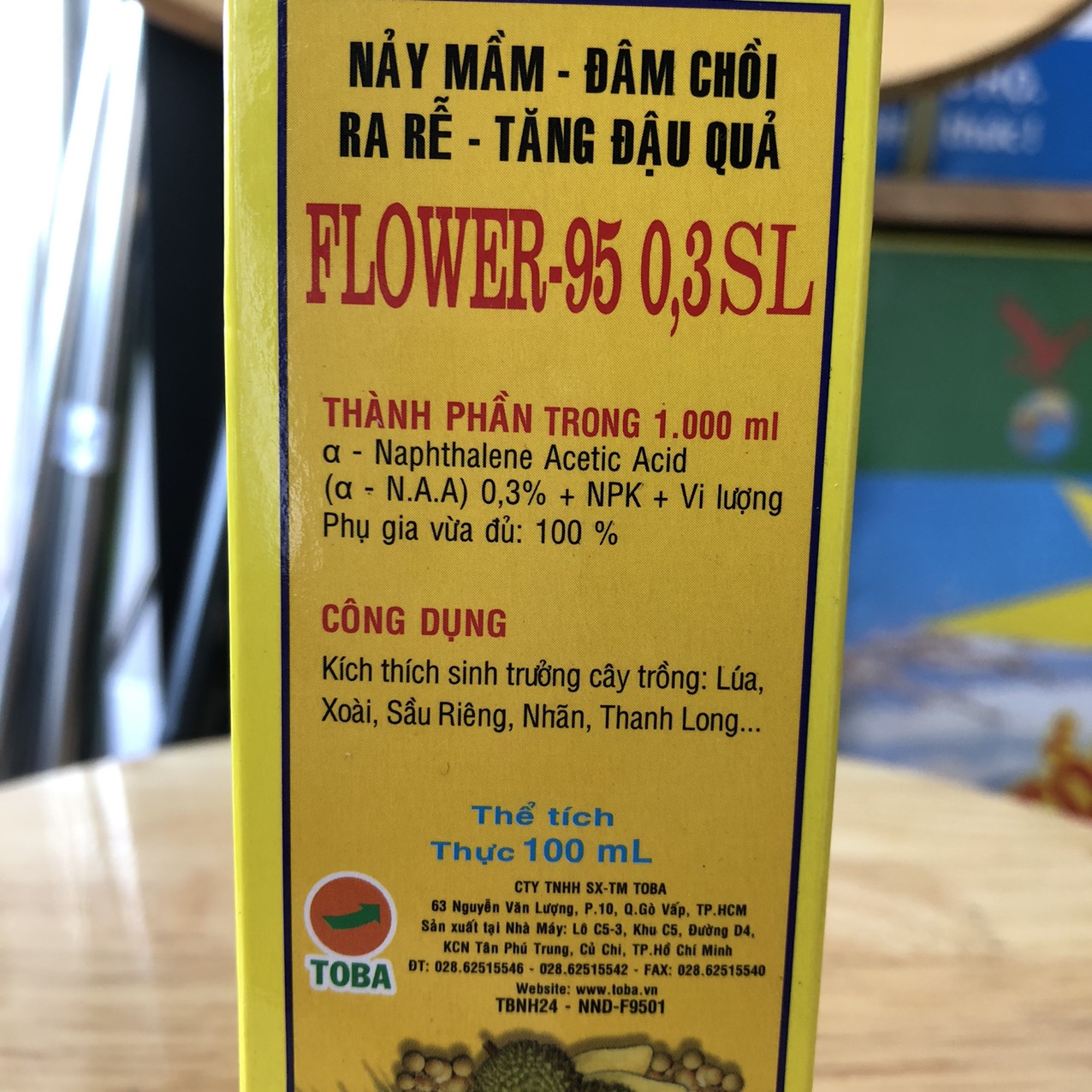 Kích thích sinh trưởng Flower 95 ; Giúp nảy mầm, đâm chồi, ra rễ, tăng đậu quả