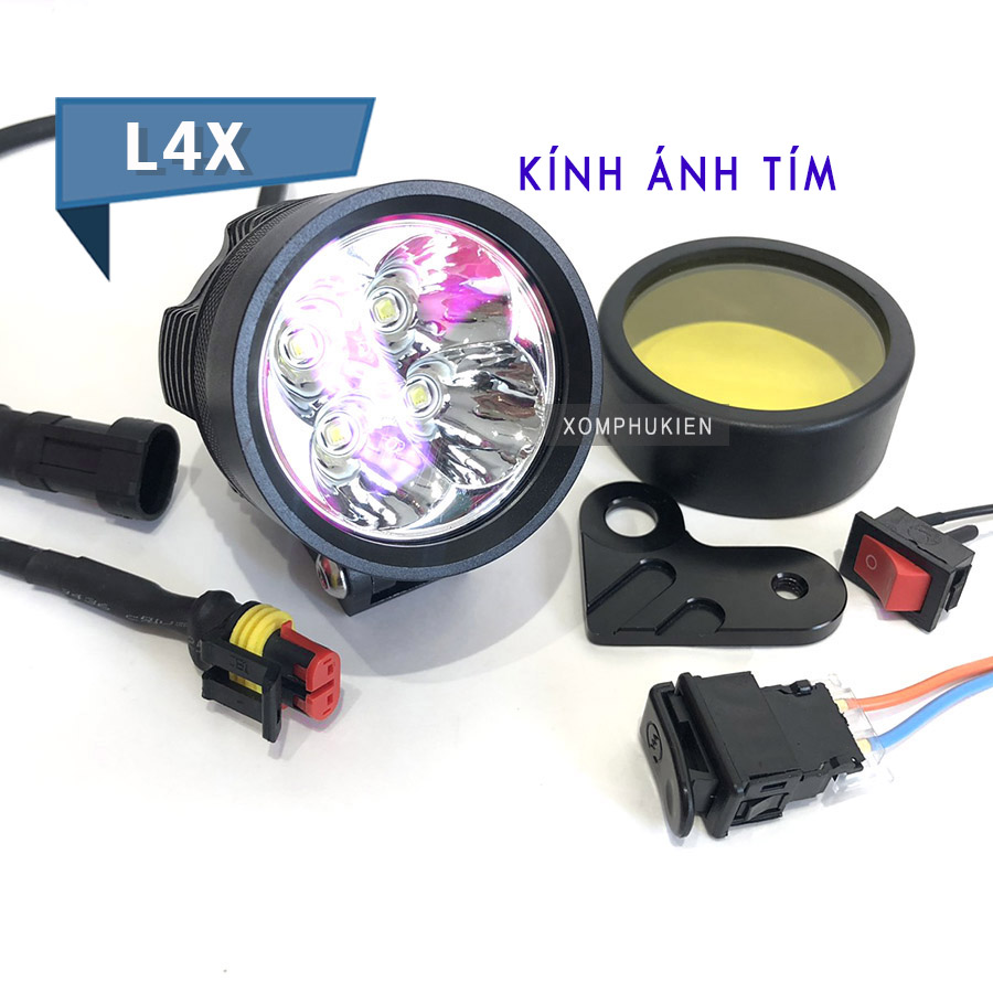 Đèn trợ sáng l4x kính ánh tím 30w