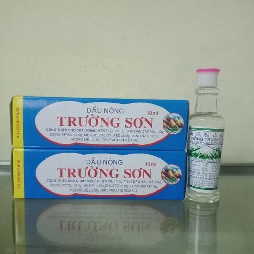 2 lọ dầu nóng trường sơn lọ 10ml