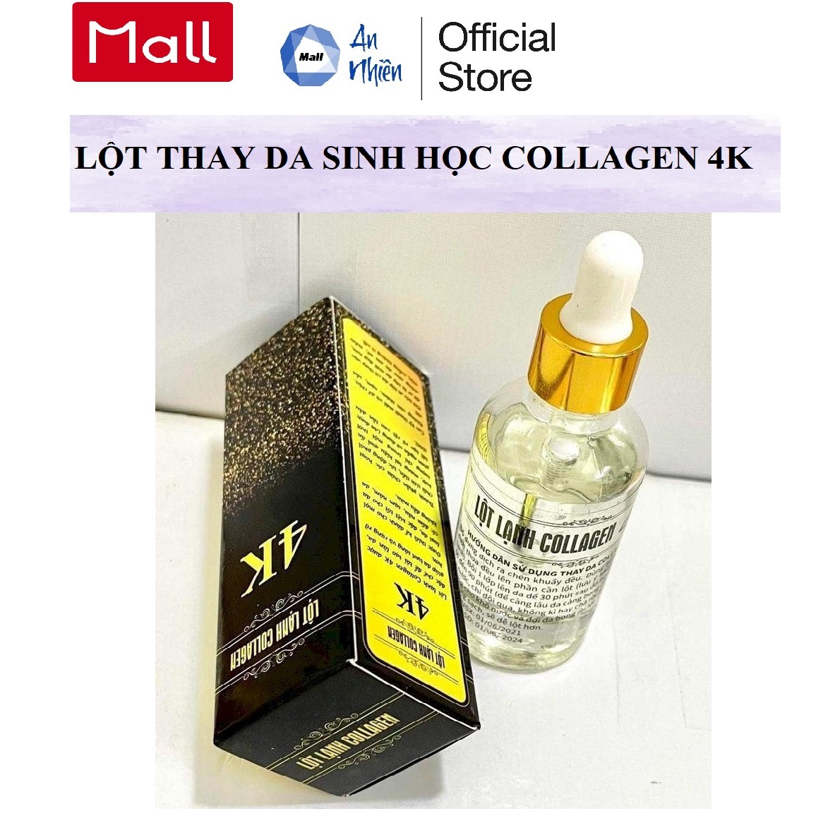 Lột da lạnh thay dưỡng da sinh học collagen 4k - mẫu mới