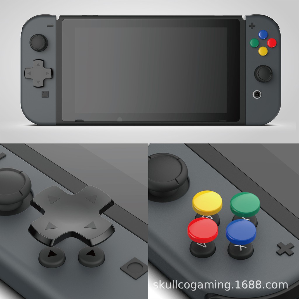 Bộ nút skull & co. d-pad button cap cho tay cầm joy-con – nintendo switch