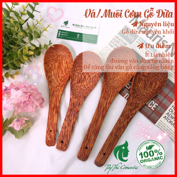 Vá/ muôi cơm gỗ dừa