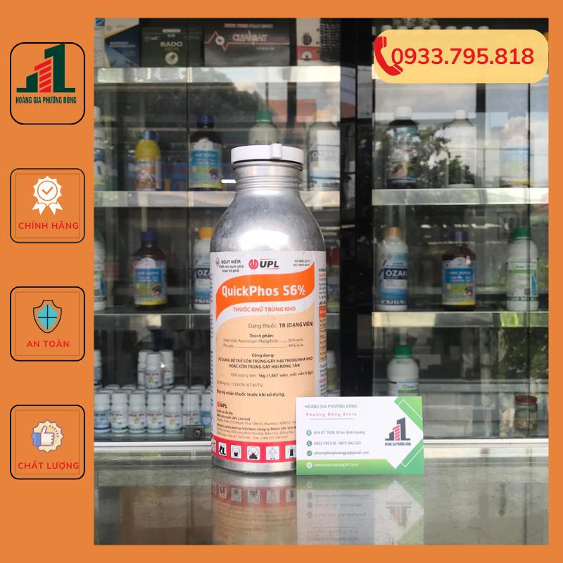 Diệt mối mọt và nông sản Quickphos 56% 334 viên