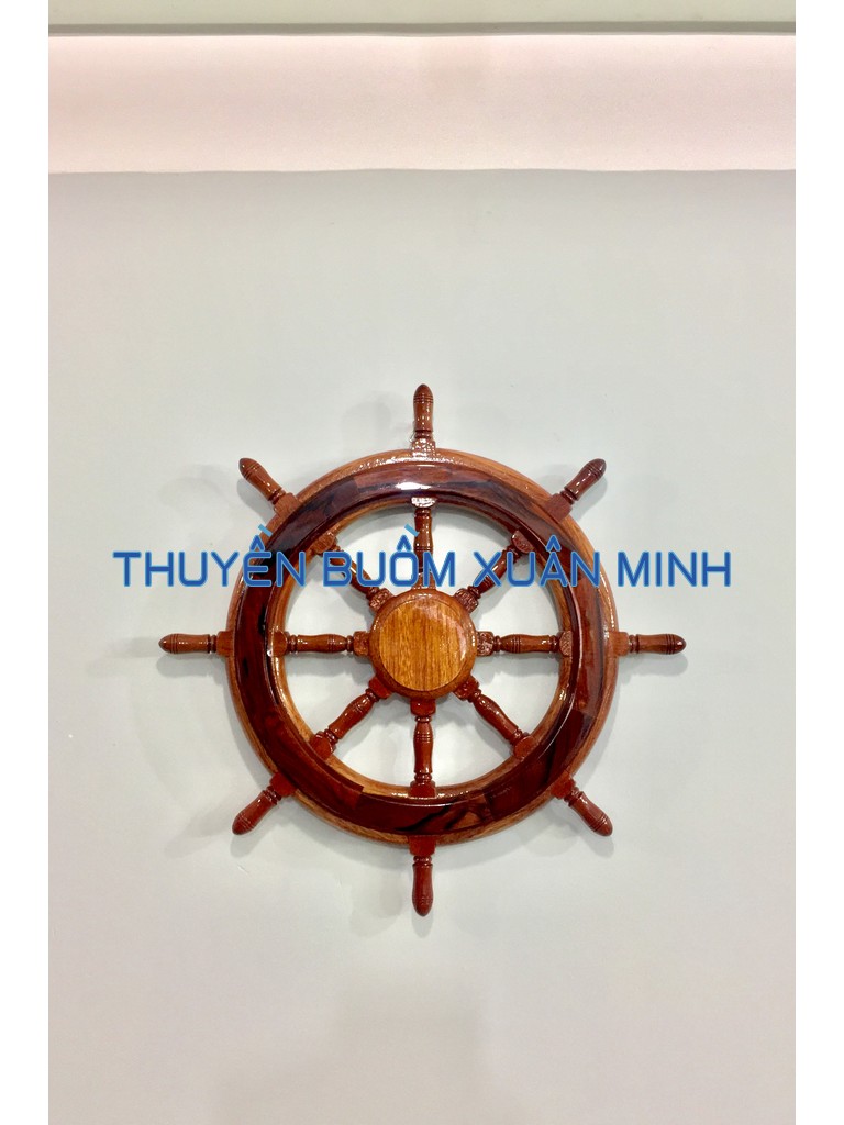 [HCM]Vô Lăng Tàu Gỗ (Bánh Lái Tàu) Trang Trí | Gỗ Cẩm Lai | Đường Kính 40cm