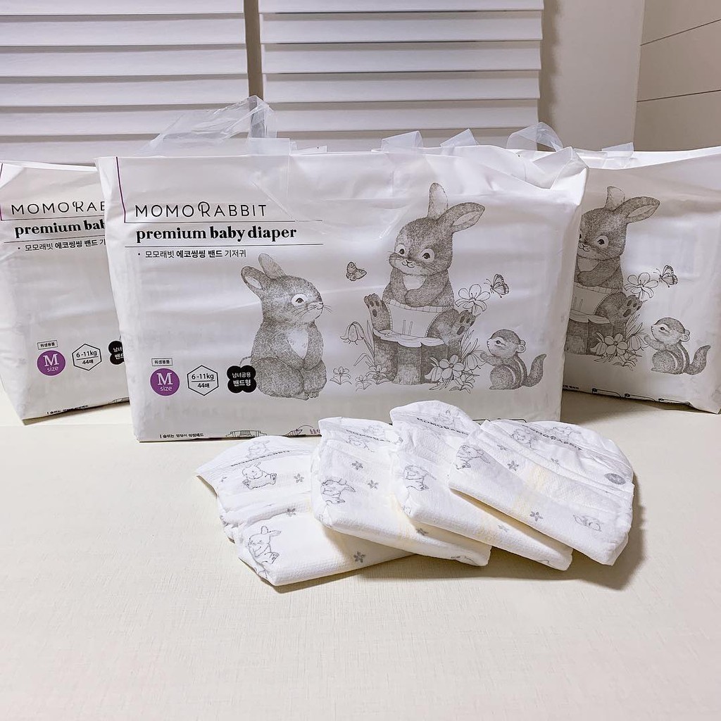 Tã/bỉm- dán/quần Momo Rabbit nội địa Hàn Quốc