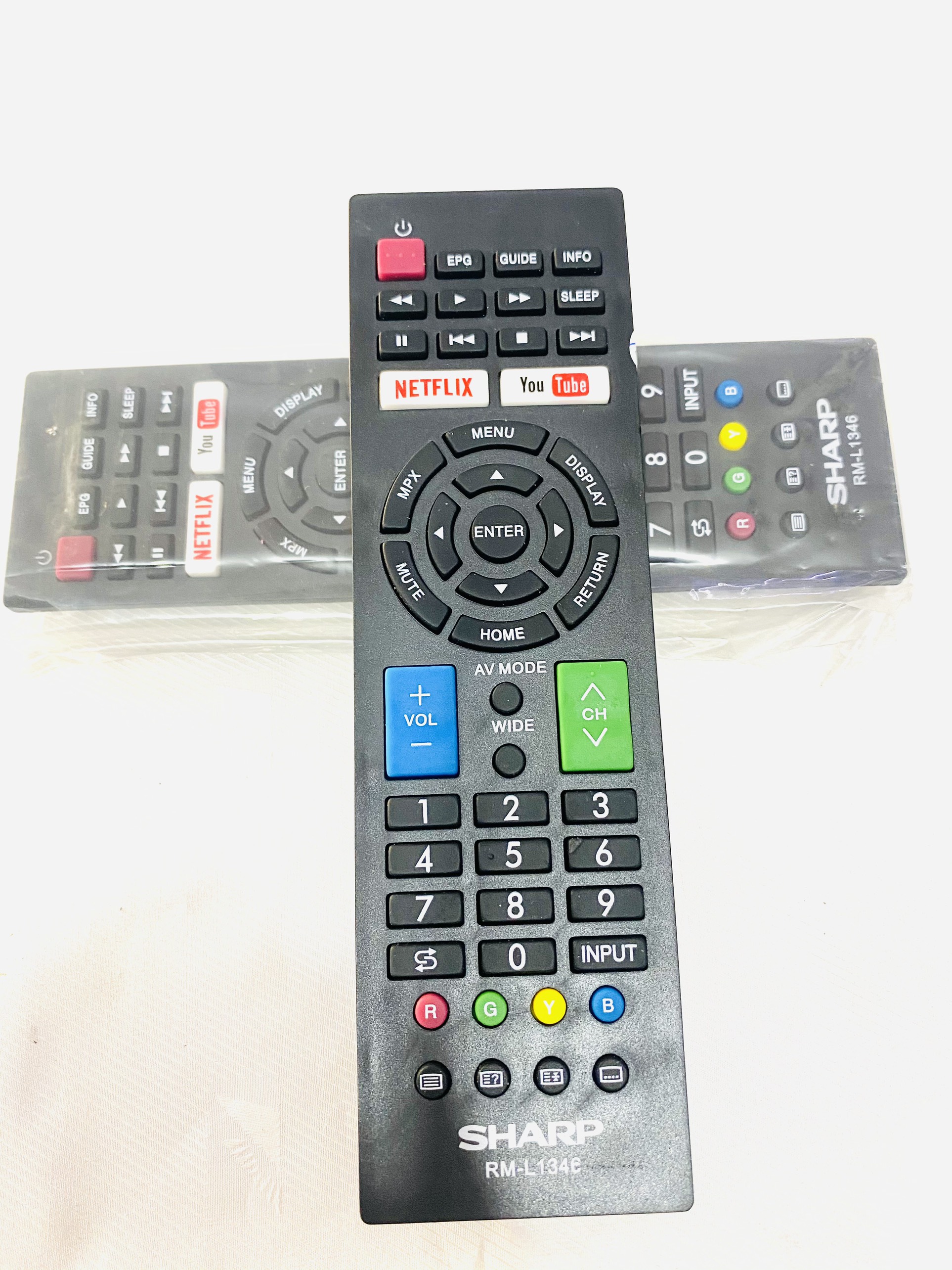 Remote tivi sharp rm-l1346