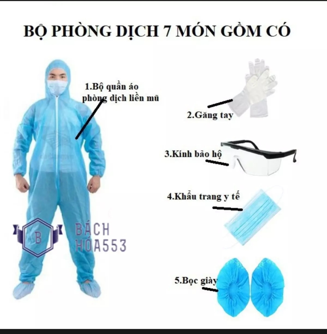 Bộ đồ phòng chống dịch covid bảo hộ y tế