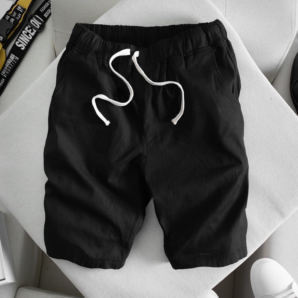 Quần short đũi nam,quần mùa hè chất liệu đũi cao cấp, mềm mịn, co giãn tốt, hợp thời trang