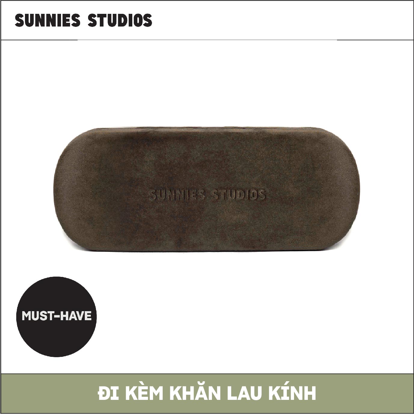 Hộp Kính Nâu Nhung Teddy Sunnies Studios