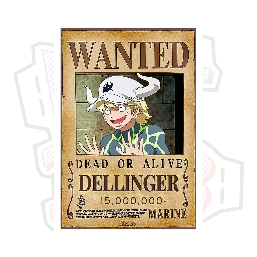 Poster truy nã Dellinger - One Piece