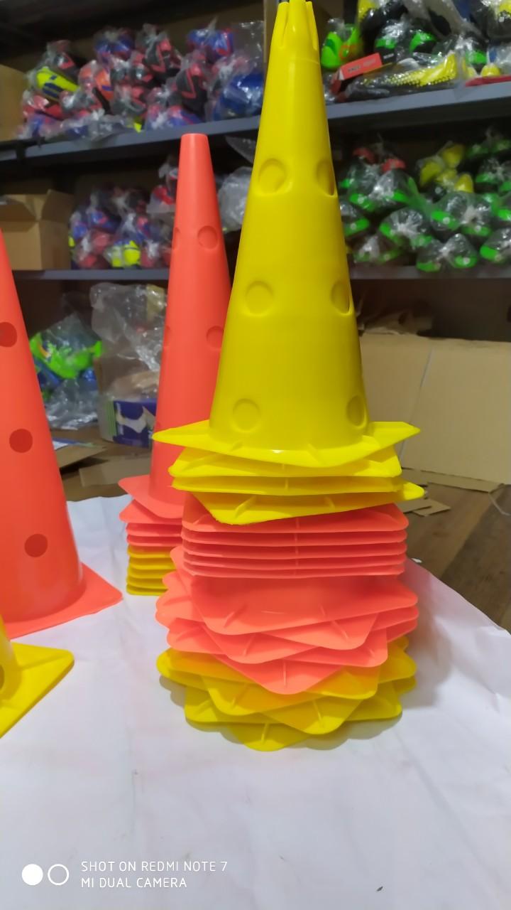 Combo10 chiếcNấm tập chiến thuật Marker cone thể thao Bóng Đá Rào Cản Nhựa(Cao 48cm)