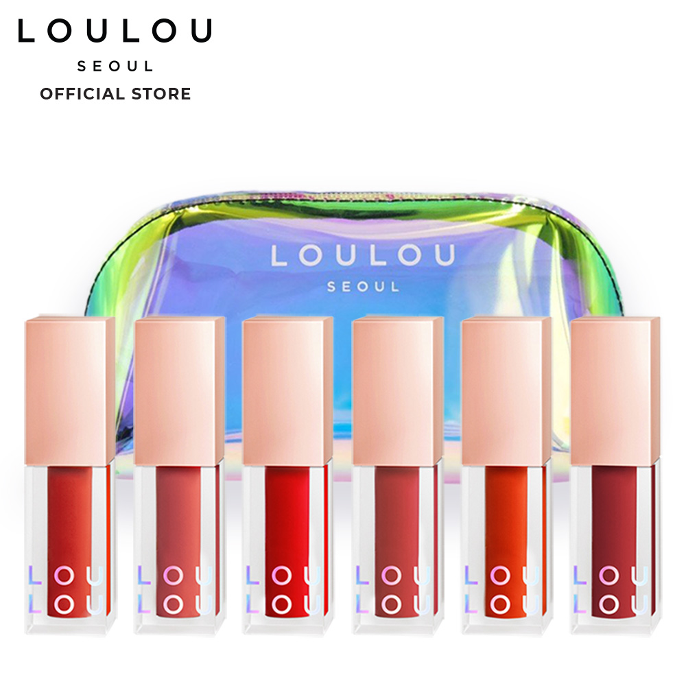 Bộ 6 son tint Loulou cùng ví Loulou