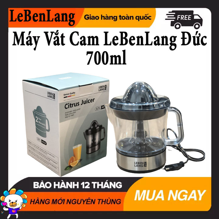 [HCM]Máy Vắt Cam LeBenLang Đức 700ml. Bảo Hành Chính Hãng 12 tháng.