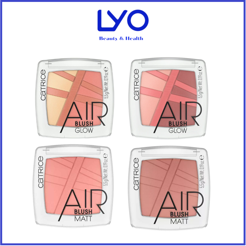 Phấn má hồng catrice air blush matt & air blush glow 5.5g đức