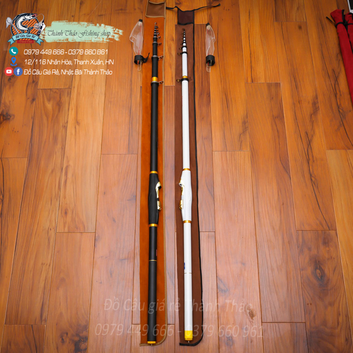 Cần câu Đơn, Đài lắp máy Daiwa ISO dài 6m3 carbon siêu nhẹ, siêu phê ( Đẹp Bền Rẻ )